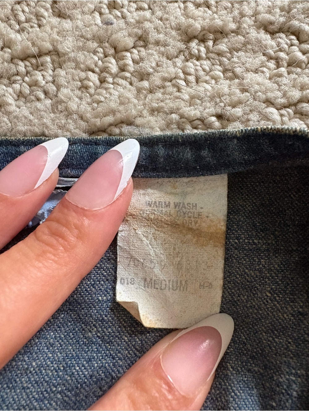 Levi’s Panatela denim vintage vest size Medium - Picture 3 of 4